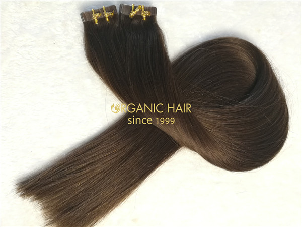 Wholesale human remy hair tape in extension X10